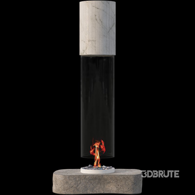 Glassy Fireplace Image 3