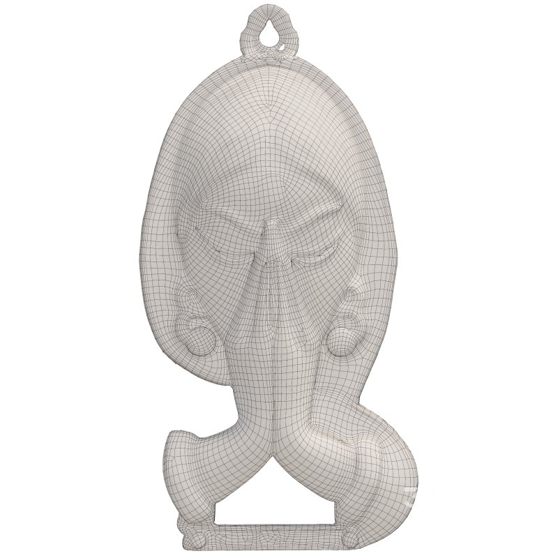 Indian Prayer Pose Welcome Wall Hanging Image 2