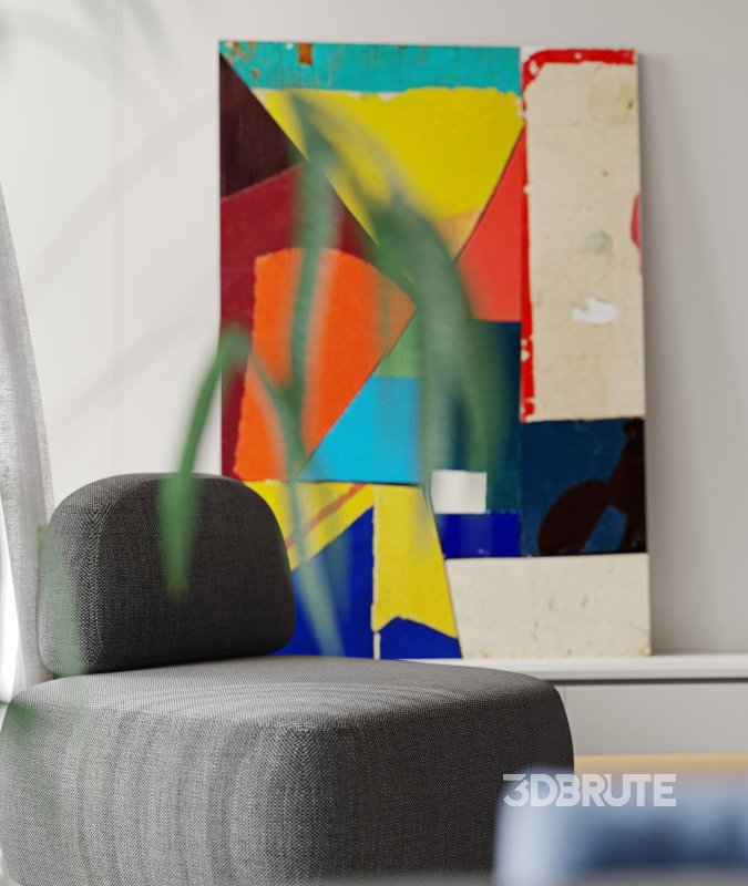 Modern living room and dining room interior scene Image 5