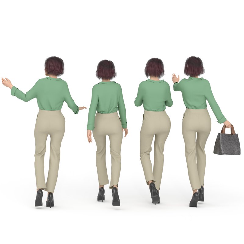 Official Woman in 04 Poses Image 2