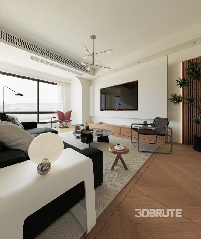 Modern living and dining room Image 2