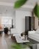 Modern living room and dining room interior scene - Thumbnail 1