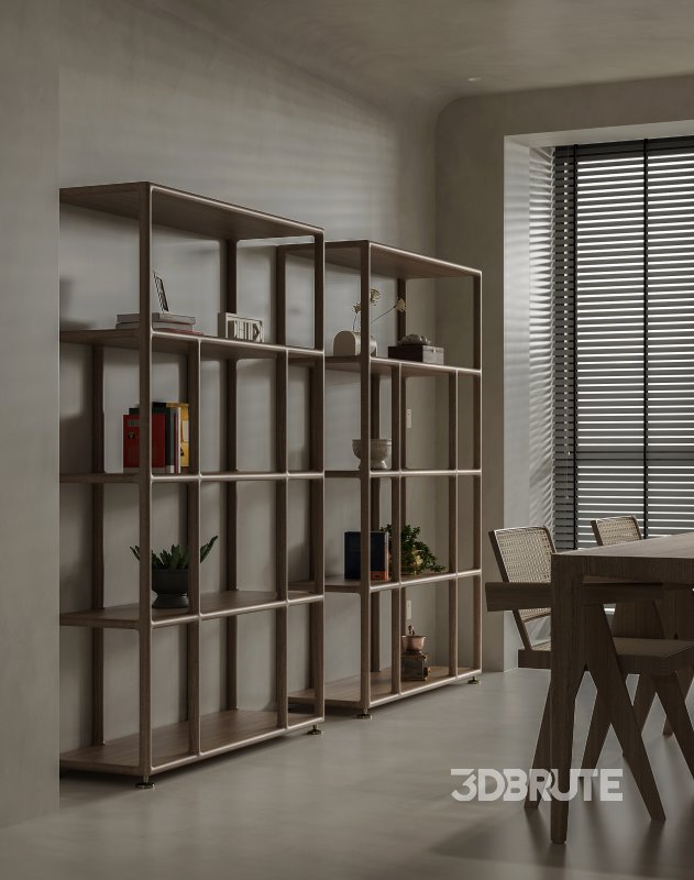 Modern living room and dining room interior scene Image 3