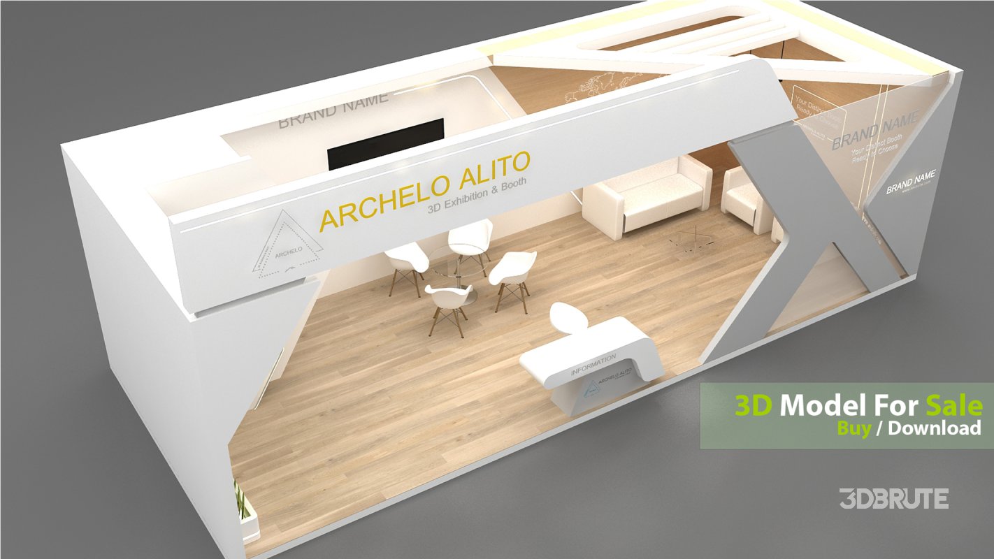 3D Exhibition Booth Model Image 4