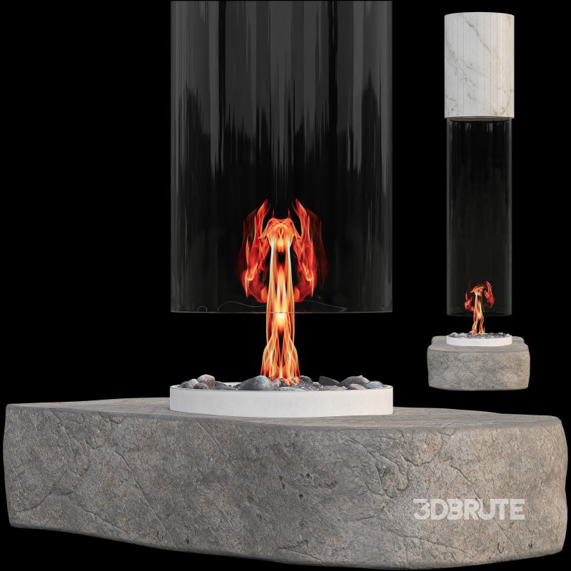 Glassy Fireplace Image 5