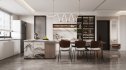 Modern living room and dining room interior scene - Thumbnail 3