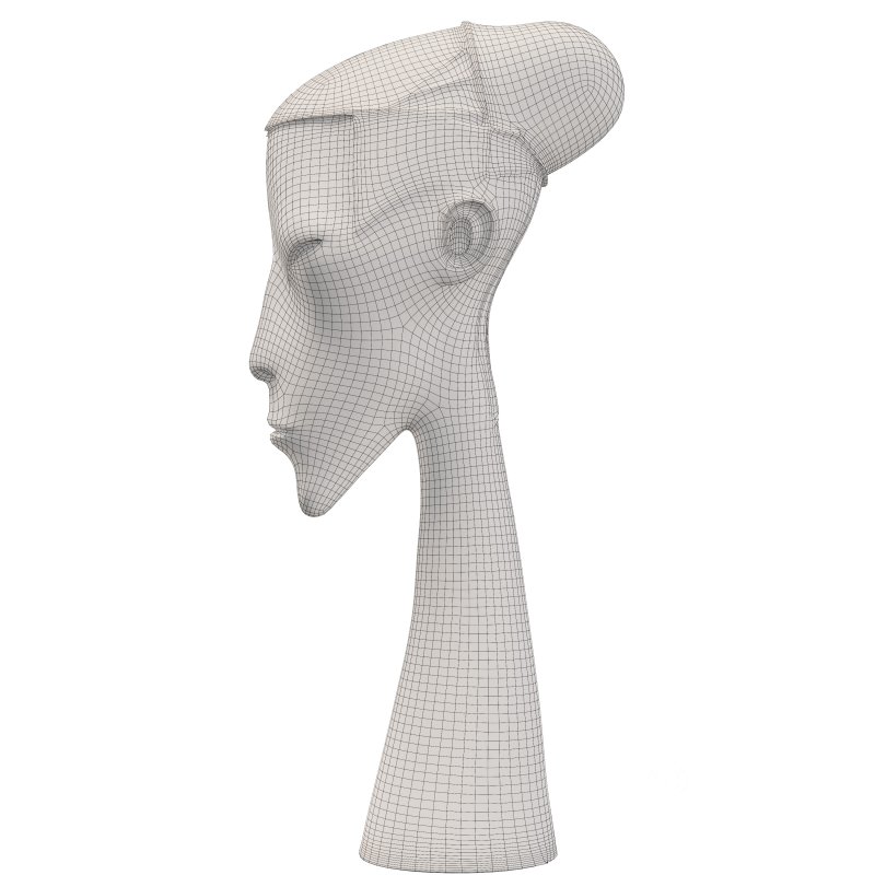 Modern Elongated Head Bronze Sculpture Image 6