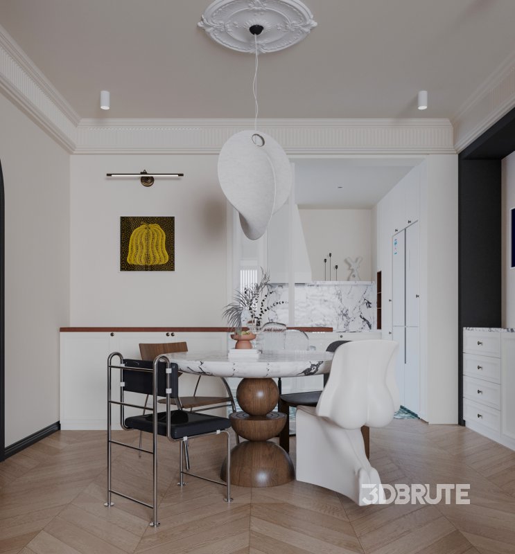 Eclectic living and dining room Image 6