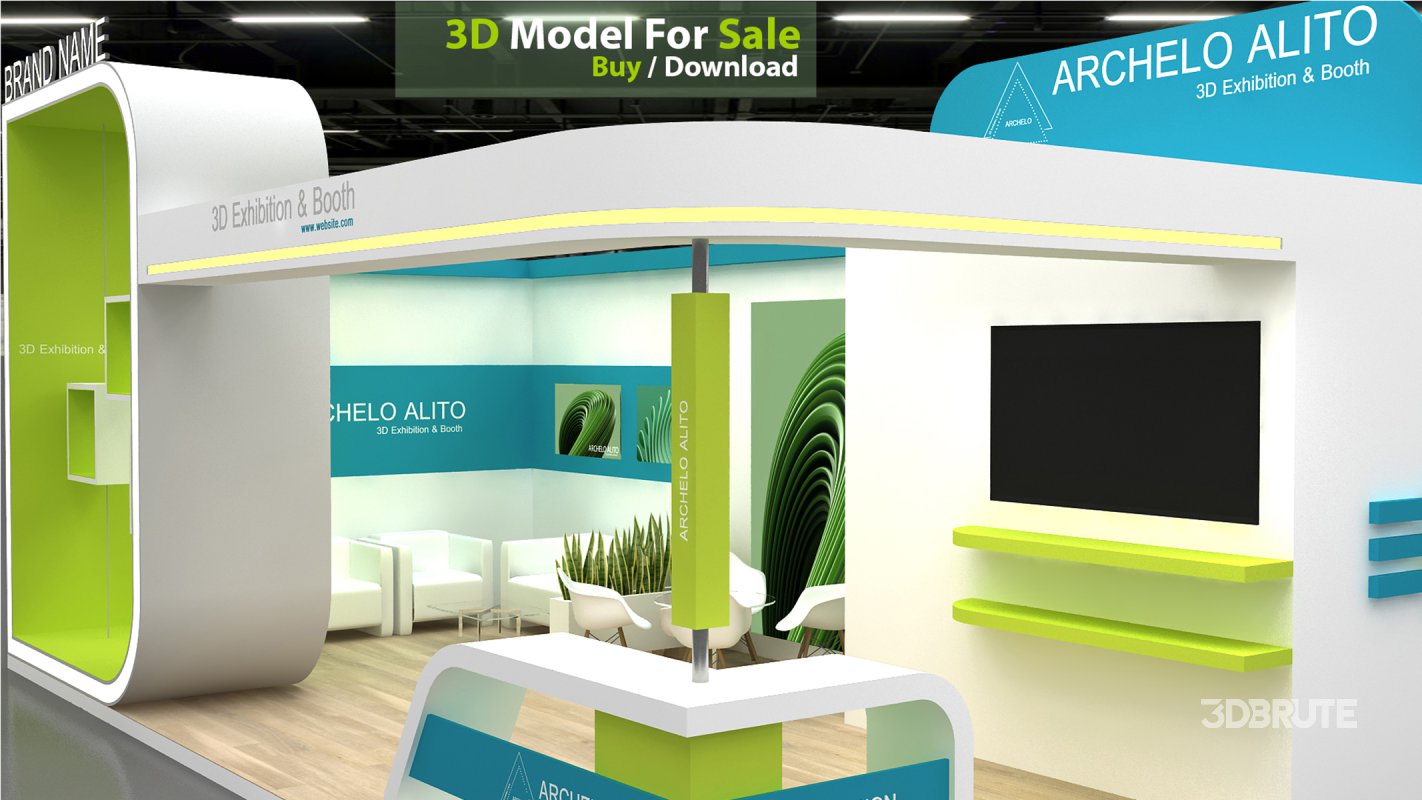 3d kiosk booth exhibition Image 4