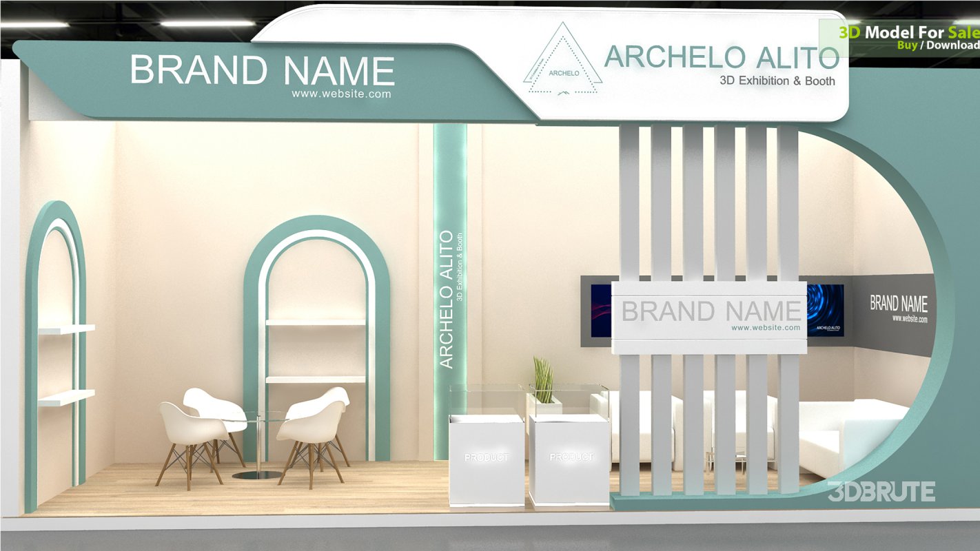 3d kiosk booth exhibition Image 4