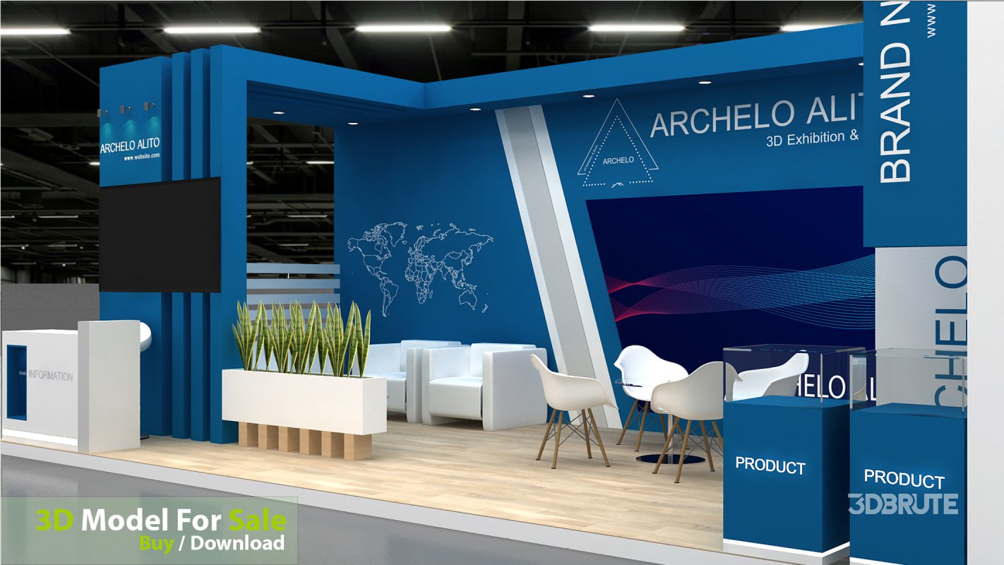 exhibition 3d model Image 3