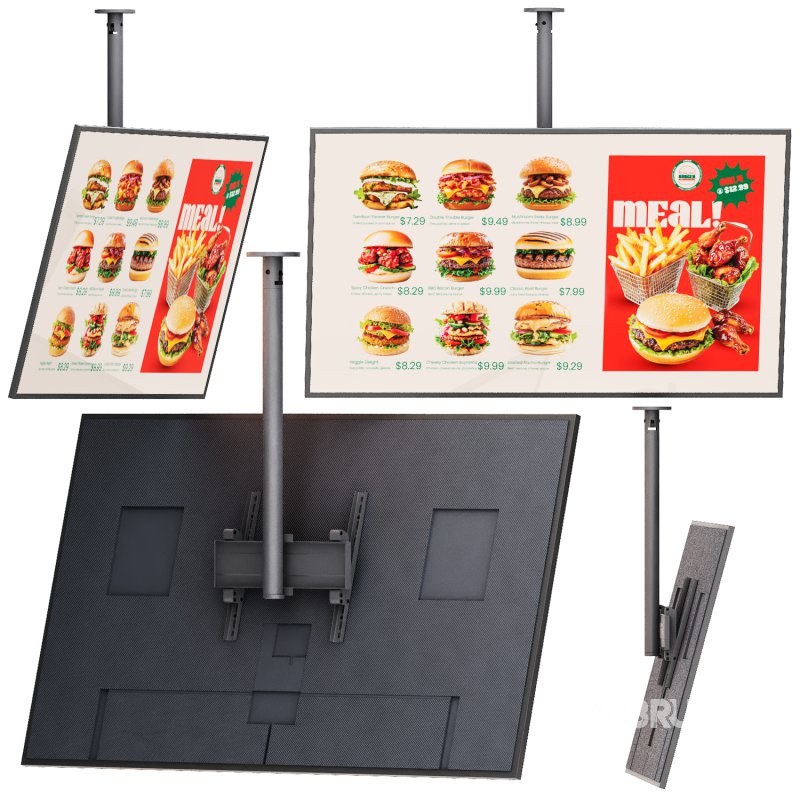 Information restaurant display on ceiling bracket Image 1