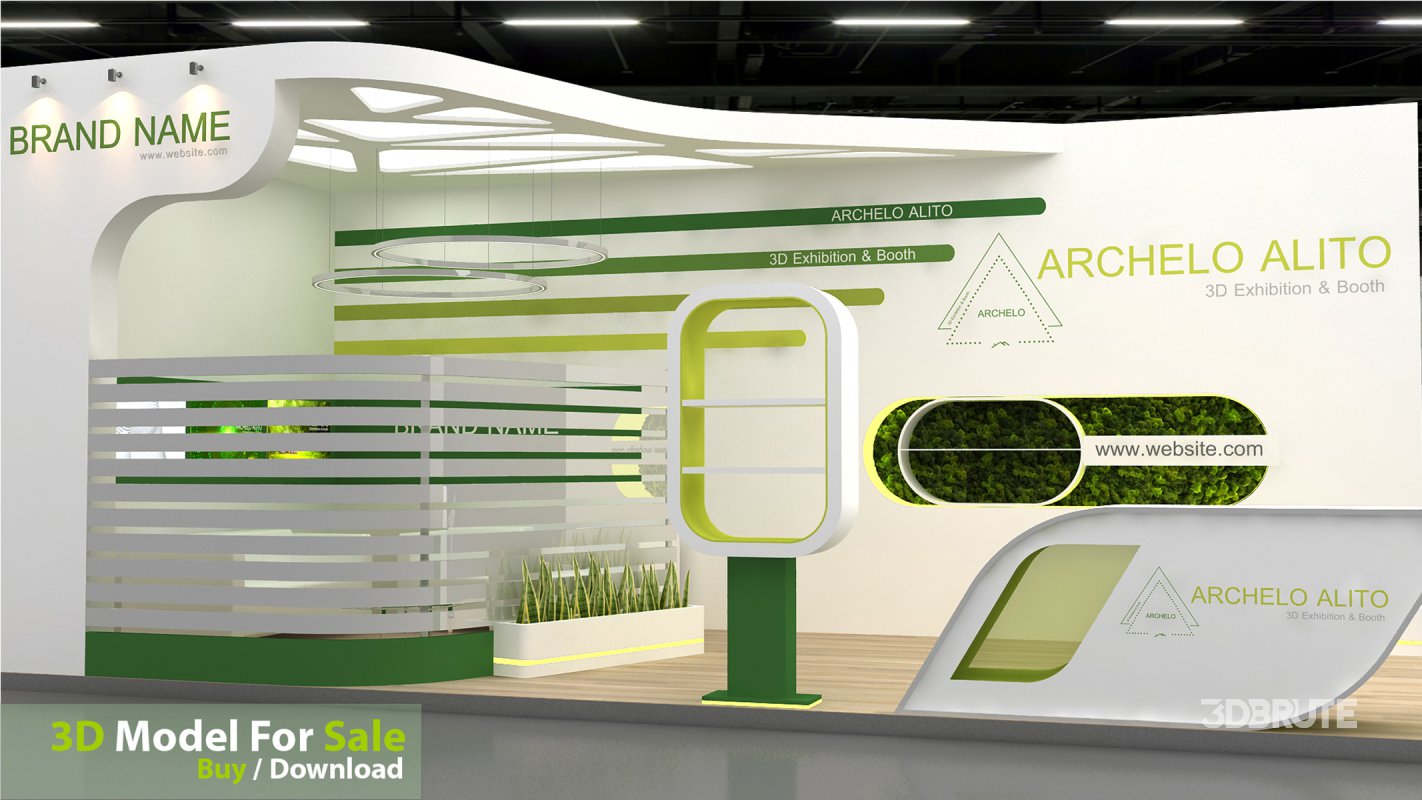 3D Stand Booth Model Image 5