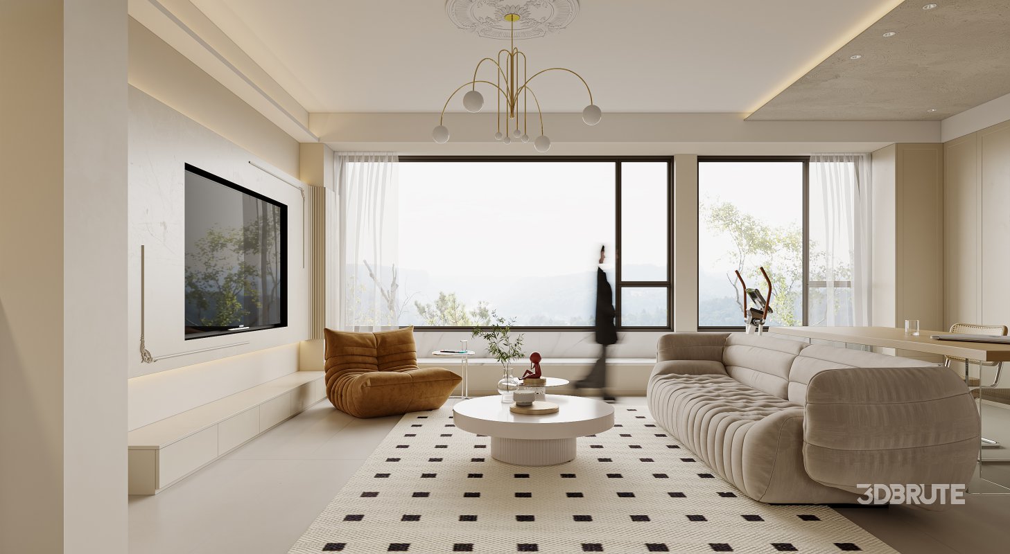 living room dining room bedroom Image 1