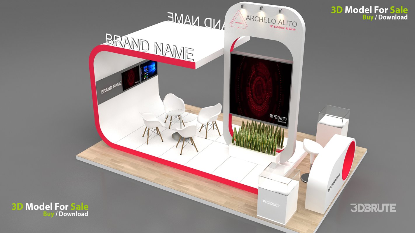 3D Exhibition Booth Model Image 4