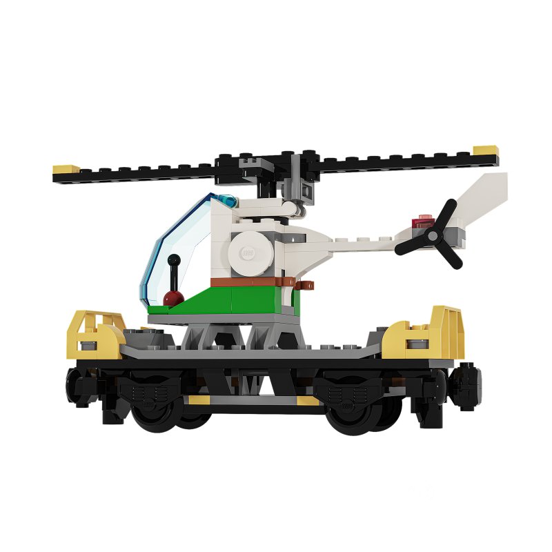 60098 Heavy haul train vagone Helicopter Image 2