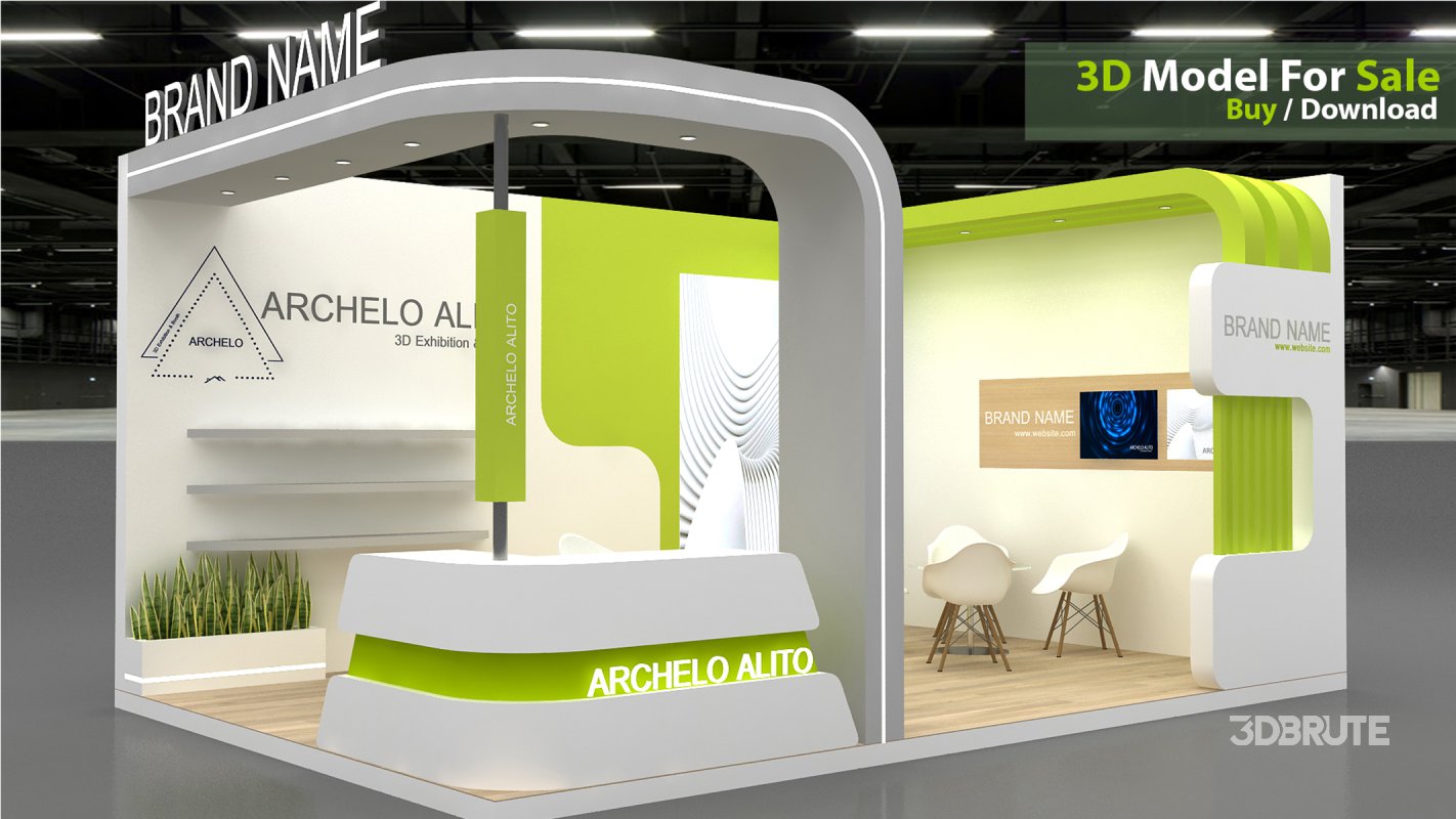 3D Exhibition Booth Model Image 4