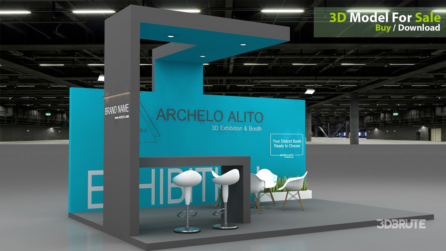 3D Exhibition Booth Model Image 5
