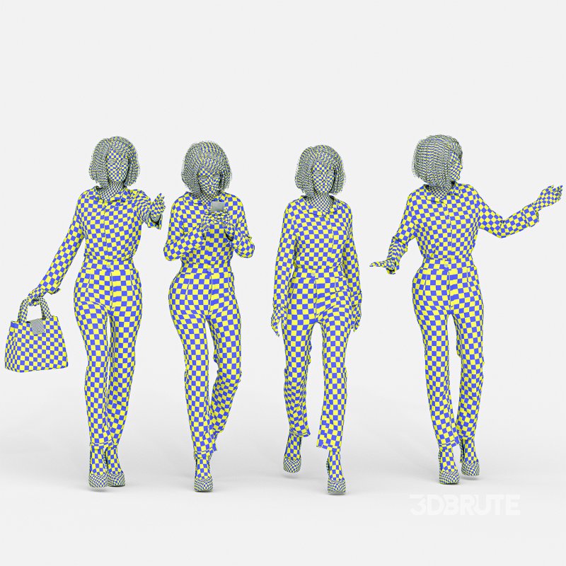 Official Woman in 04 Poses Image 4