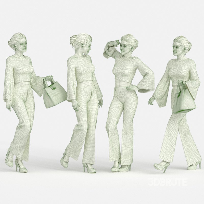 Fashion Woman 04 Poses Image 3