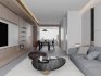 Modern living room and dining room interior scene - Thumbnail 1