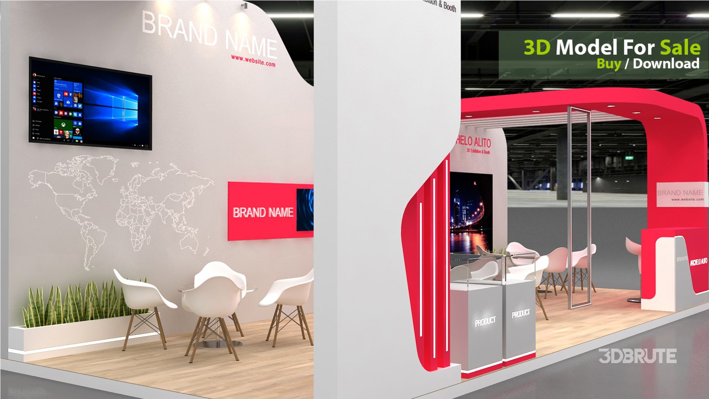 exhibition 3d model Image 4