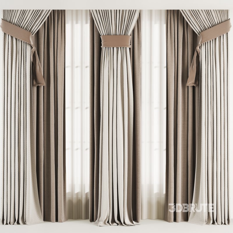 Silk and Cotton Curtain Set 76 Image 1