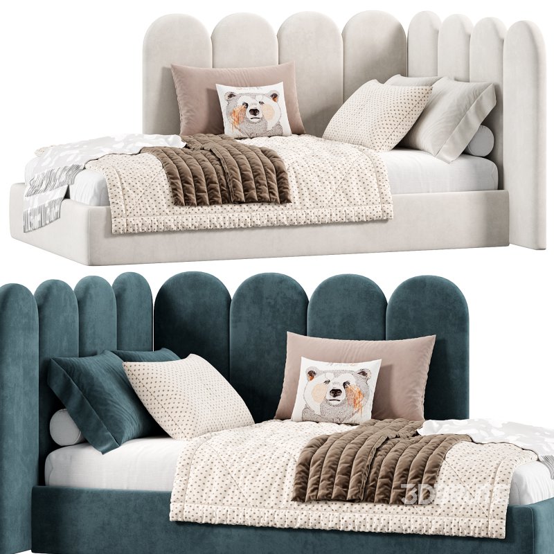 Soft Panels 3D Kids Bed by Livemaster Image 1