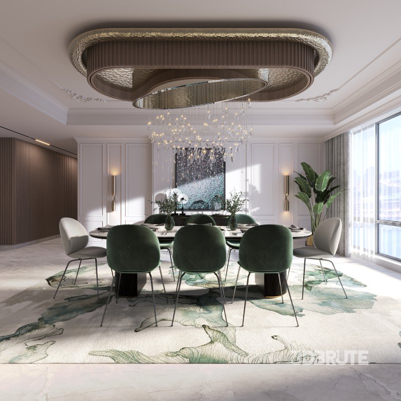 Neoclassical dining room unique design Image 1