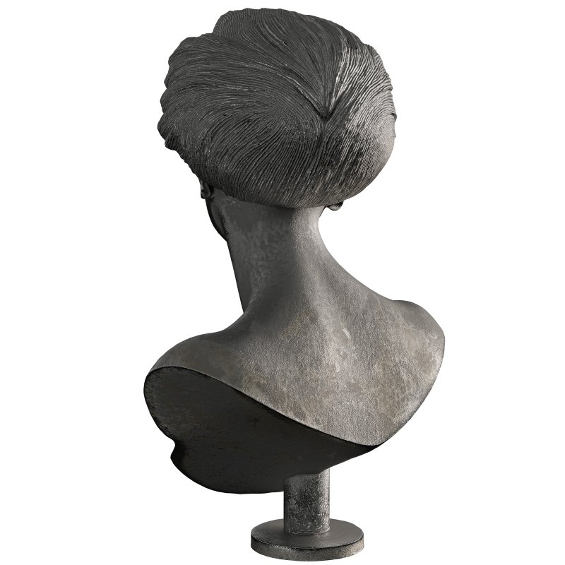 Old ancient Metal Woman Sculpture Image 2