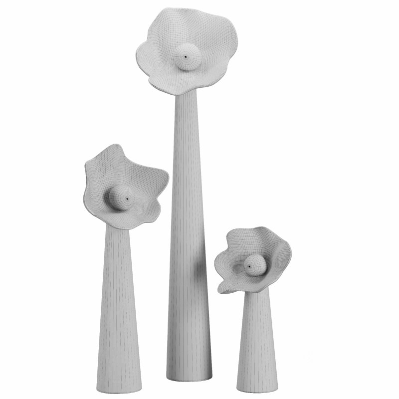 Plaster Petal Floor Lamp Image 2