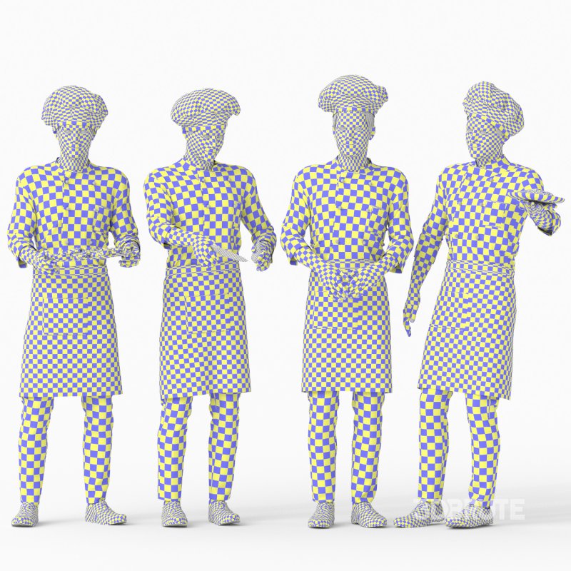 Chef Man in restaurant 04 poses Image 2