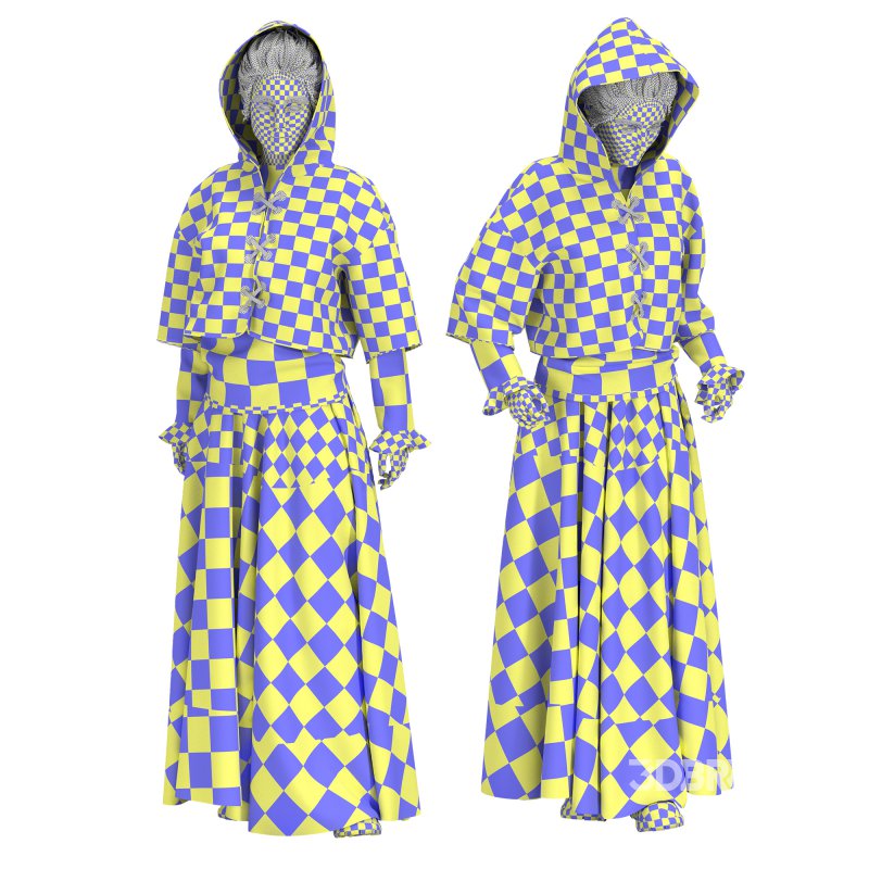 Medival Vintage Woman Outfit Image 2