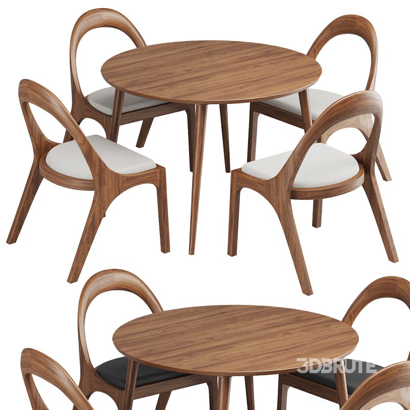Dinning chair and table299 Image 1