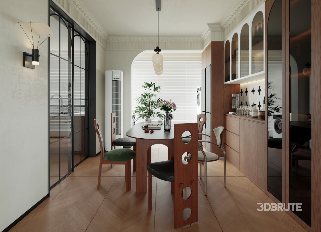 Eclectic living and dining room Image 3