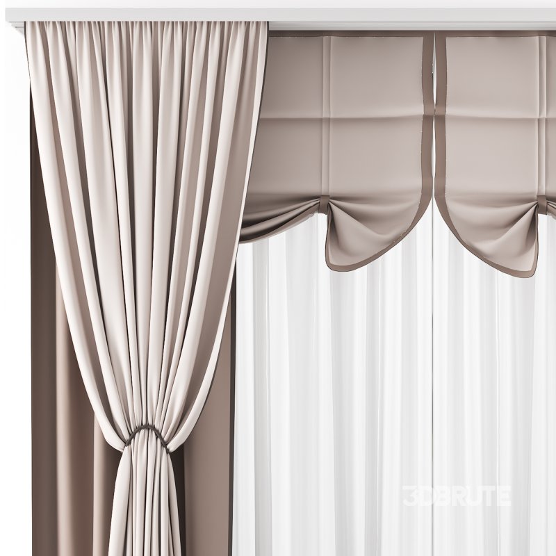 Silk and Cotton Curtain Set 80 Image 3