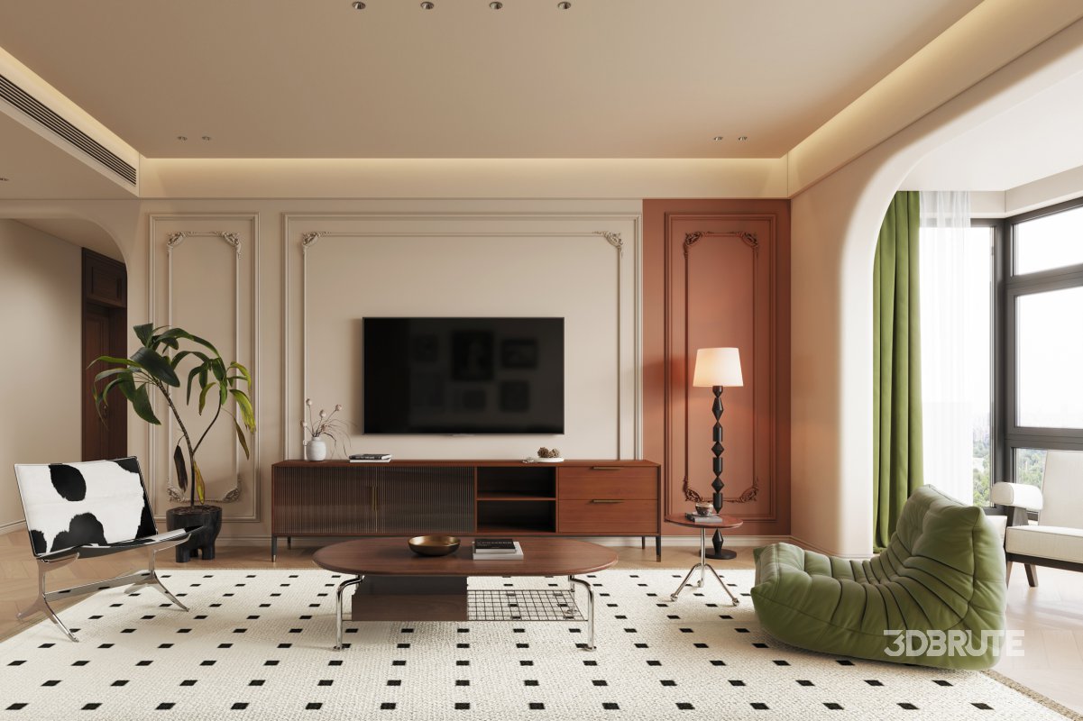 Eclectic medieval living and dining room Image 5