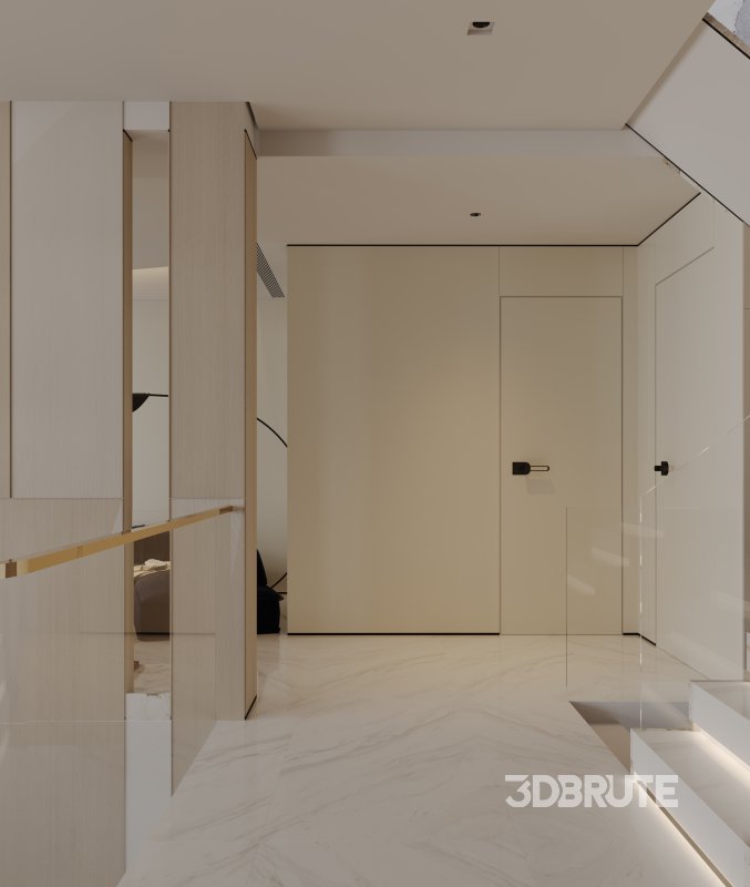 Modern living room and dining room interior scene Image 11