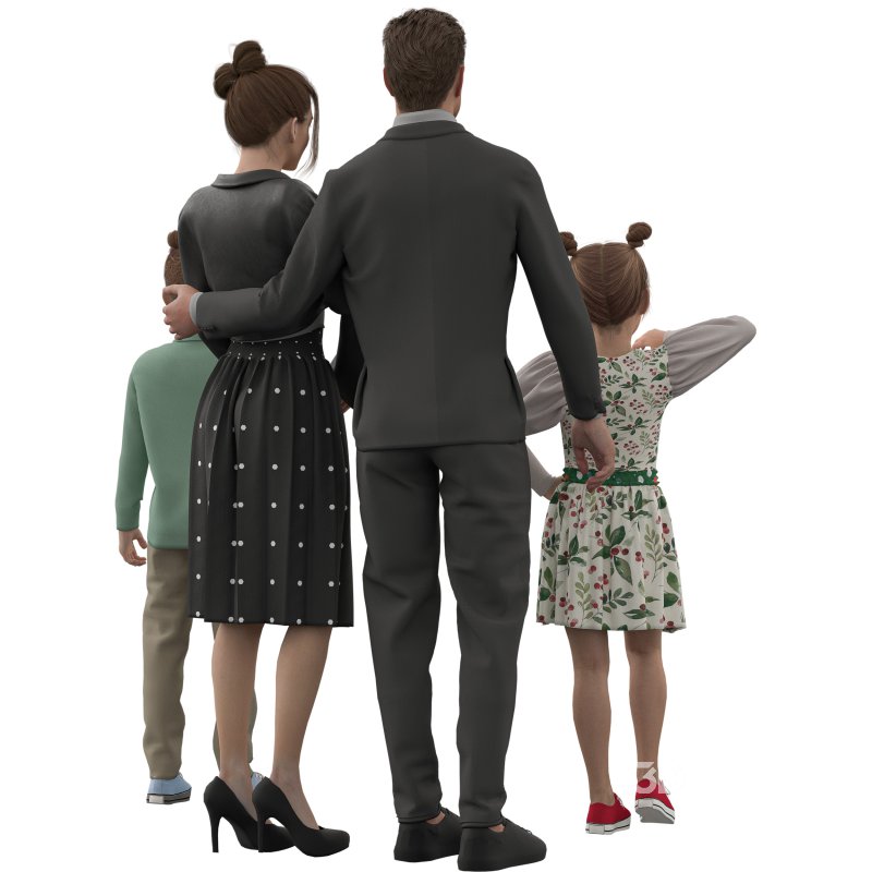 Family in Christmas Day Image 2