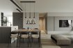 Modern living room and dining room interior scene - Thumbnail 1