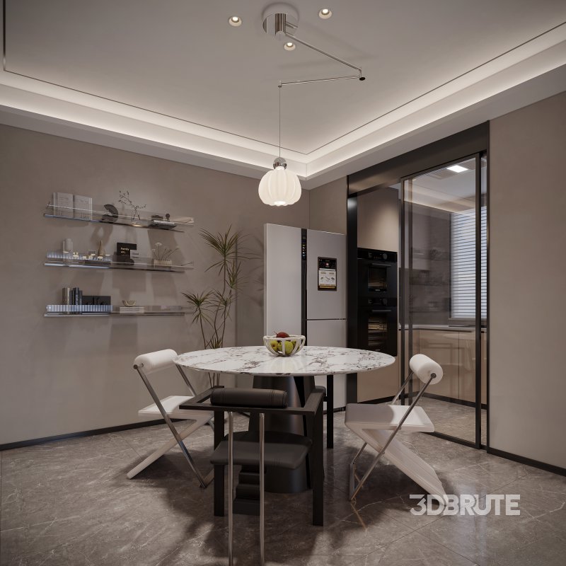 Modern living room dining room bedroom Image 3