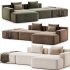 Marino Suedette Sectional Sofa - Thumbnail 3