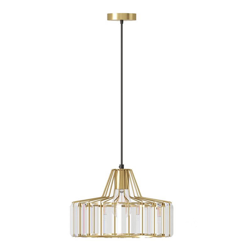 Crystal Drum Pendant Lamp Image 1