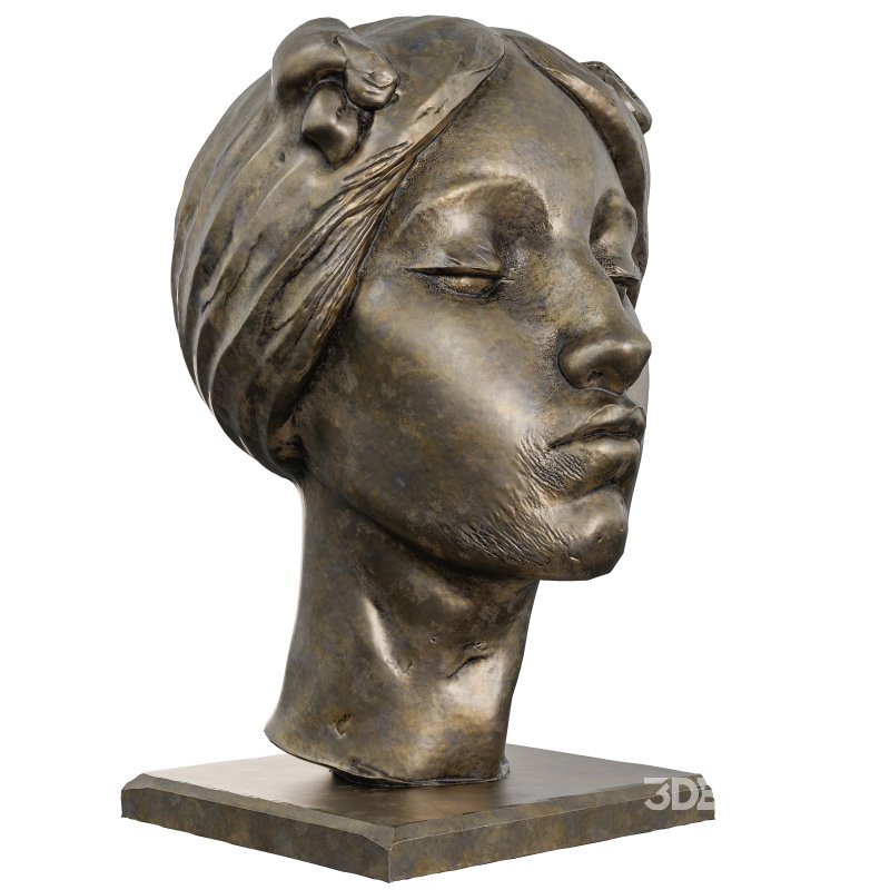 Antique Woman head Statue Image 3