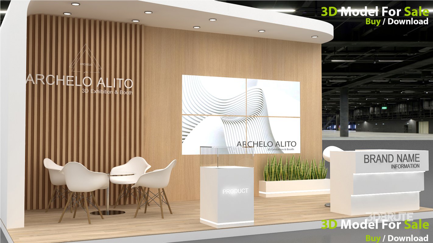 Exhibition Booth 3D Model Image 6