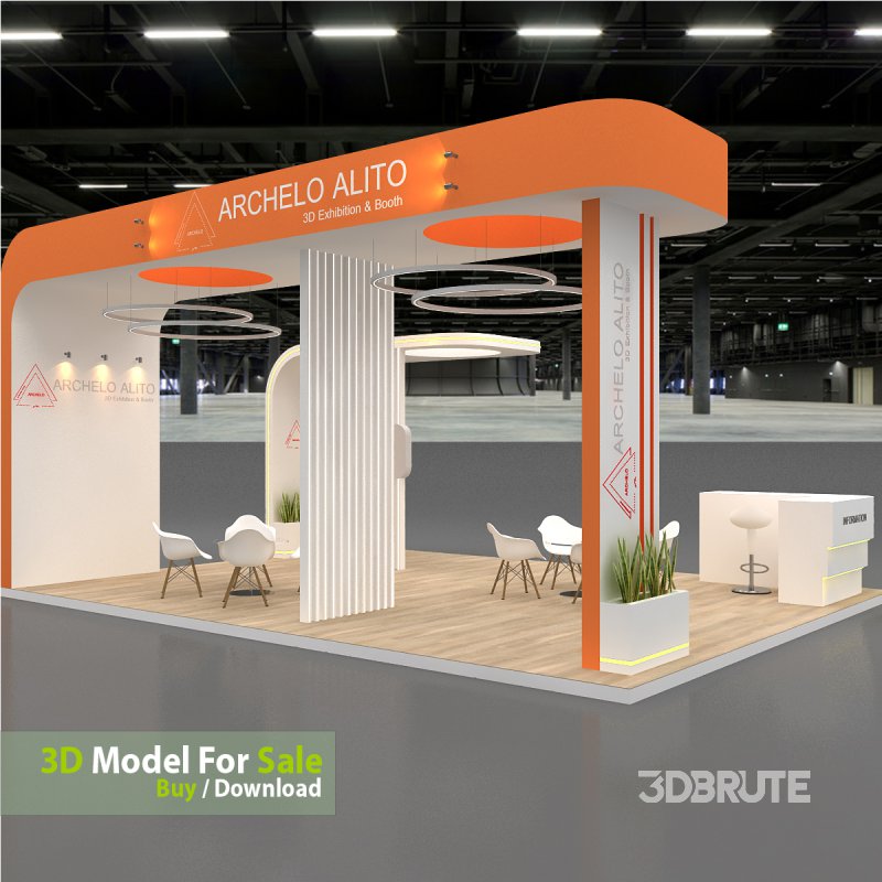 exhibition 3d model Image 8