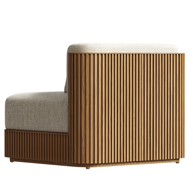 Beaumont Outdoor Teak Lounge Chair Image 2