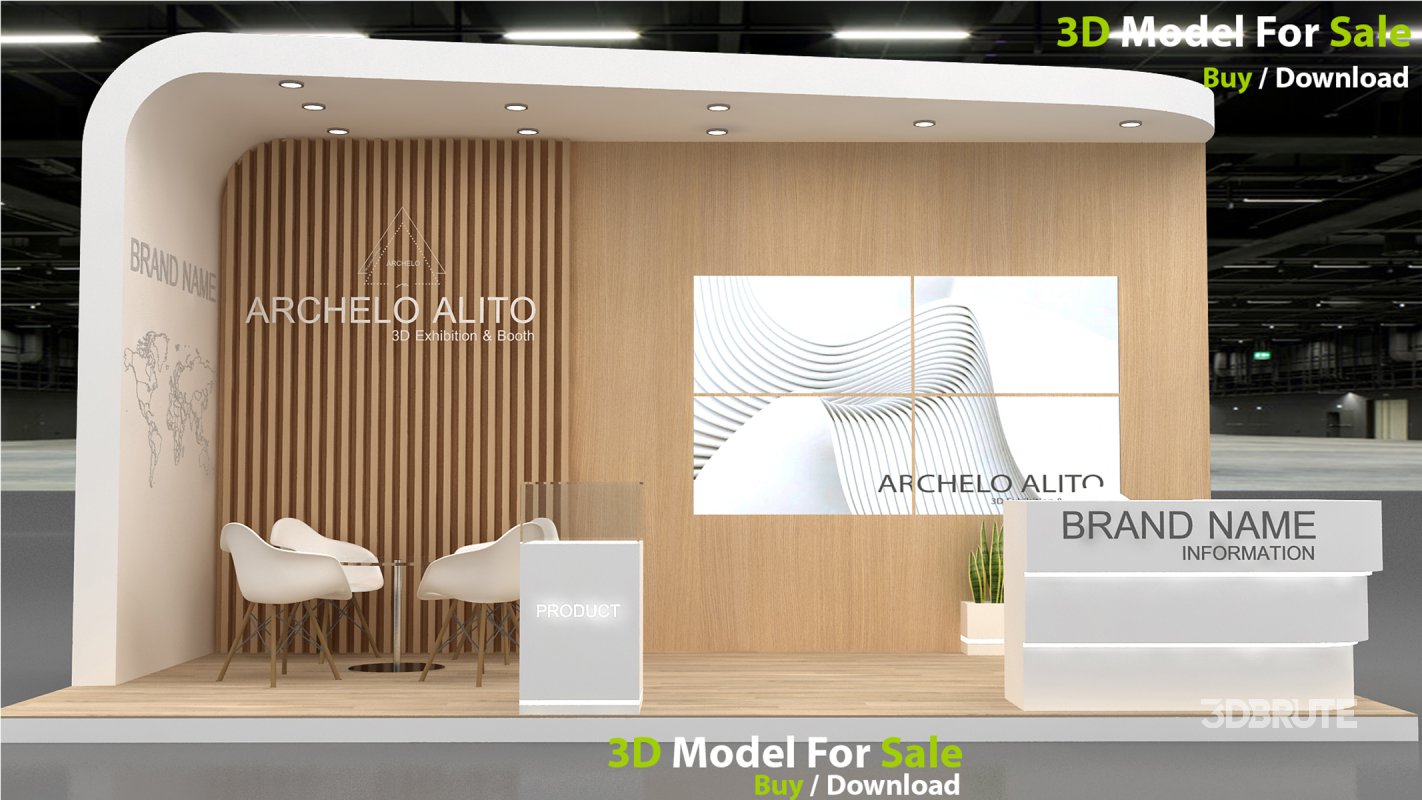 Exhibition Booth 3D Model Image 5