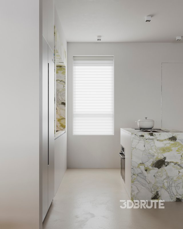 Modern living room and dining room interior scene Image 7