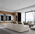 Modern living room and dining room interior scene - Thumbnail 8